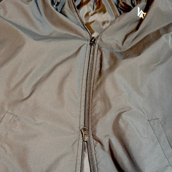 Vans Women’s XS Black Alliance Long Windbreaker Hood Jacket Coat Zipper Trench - Picture 9 of 9